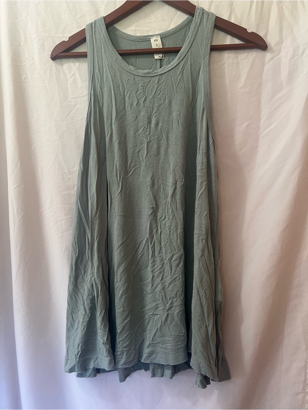 mts Sage Green A-Line Scoop Neck Tank